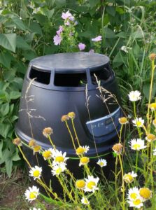 A Mosquito Preventer in the shrubs