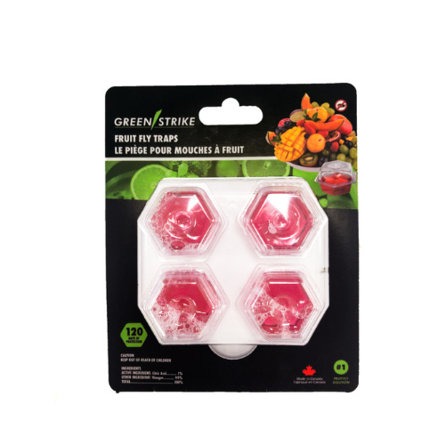 Pre-Filled Fruit Fly Traps – 4 Pack