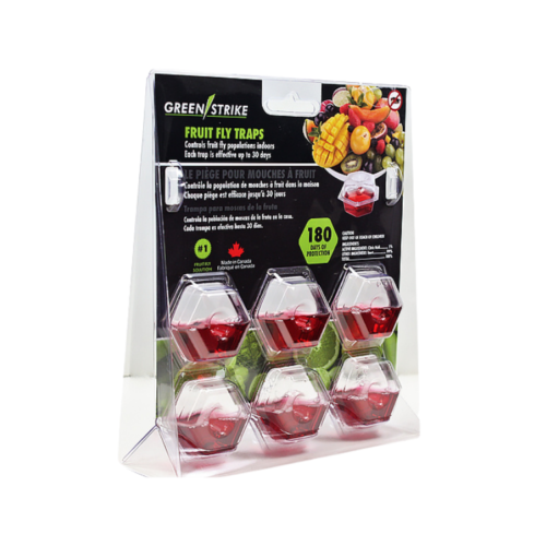 Pre-Filled Fruit Fly Traps – 6 Pack