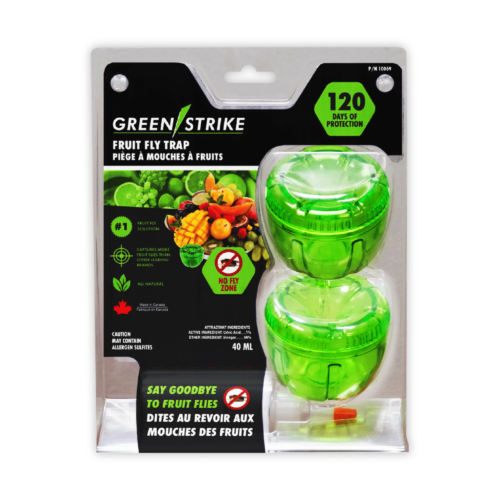 Reusable Fruit Fly Trap with Attractant – 2 Pack