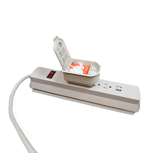 USB Surge Protector and Bed Bug Detection Trap with CO2 Generator